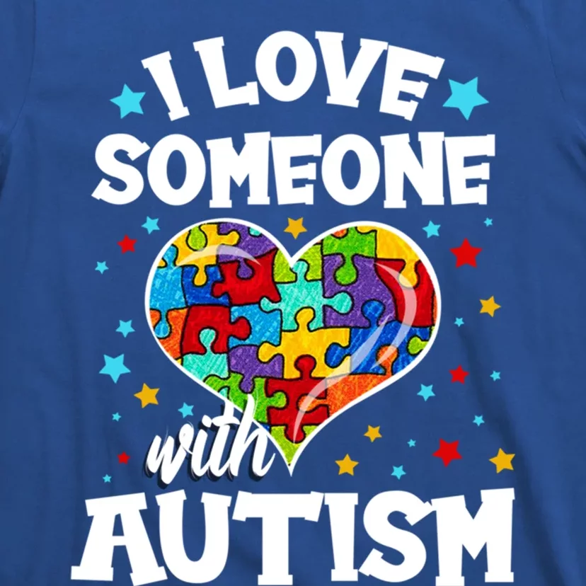 I Love Someone With Autism Gift T-Shirt