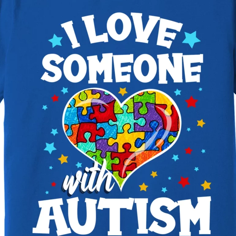 I Love Someone With Autism Gift Premium T-Shirt