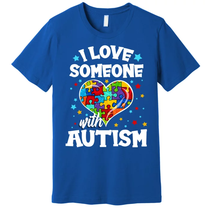 I Love Someone With Autism Gift Premium T-Shirt