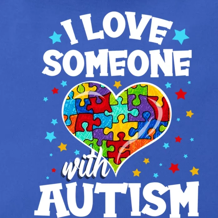 I Love Someone With Autism Gift Zip Tote Bag