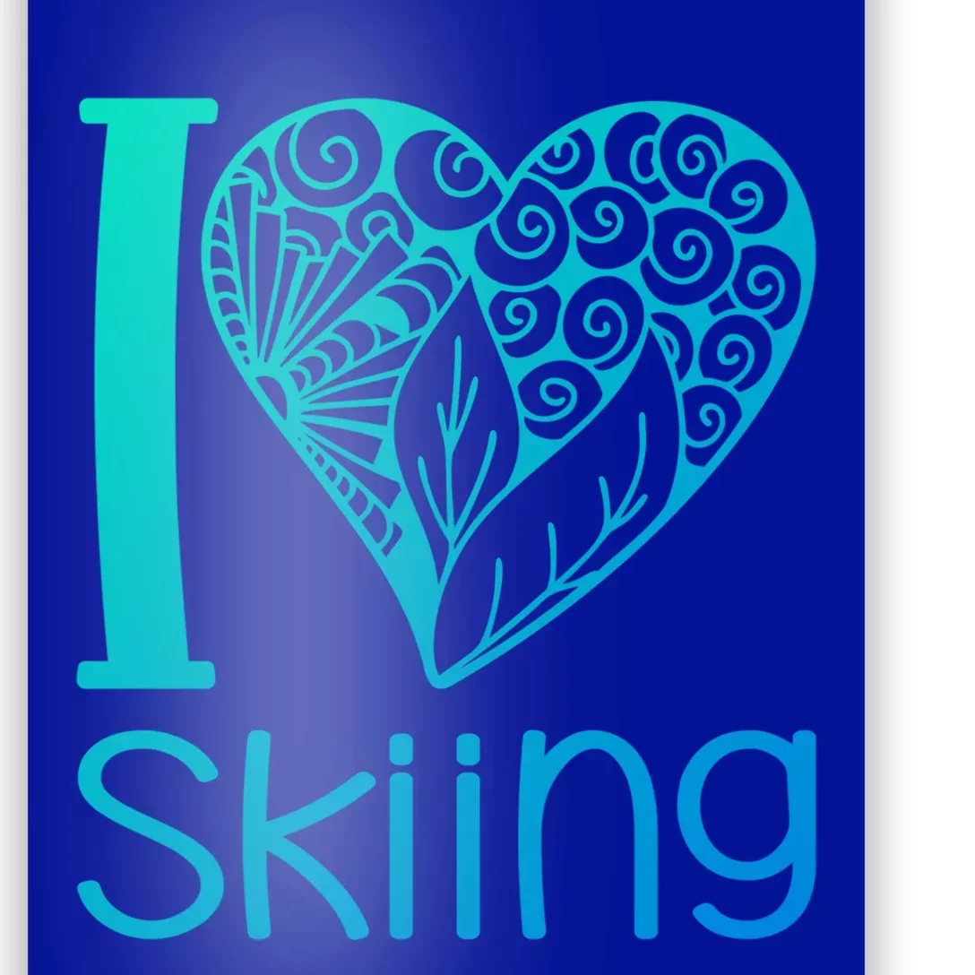 I Love Skiing For Ski Lovers Gift Poster