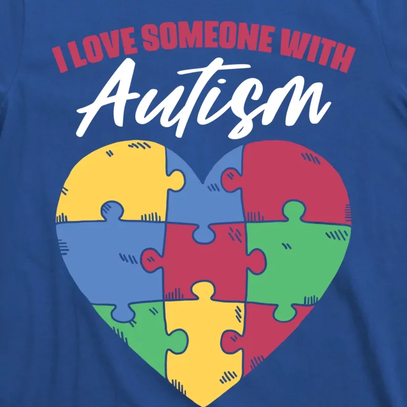 I Love Someone With Autism Puzzle Awareness For Supporter Gift T-Shirt