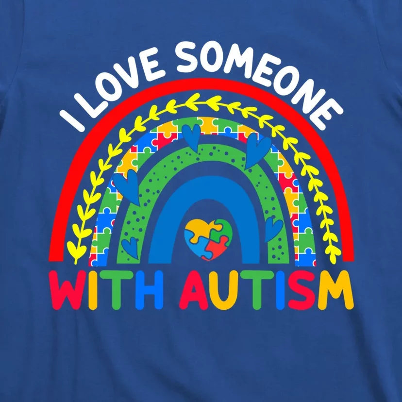 I Love Someone With Autism Awareness Cute Gift T-Shirt