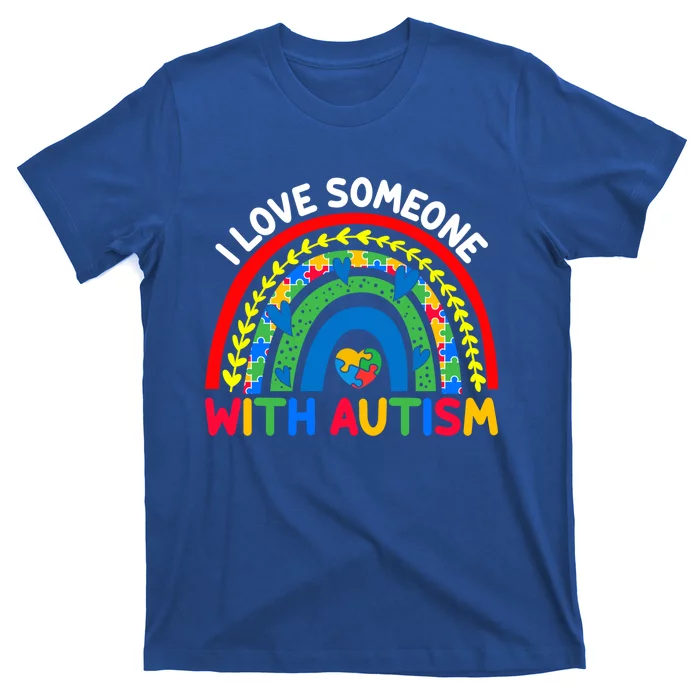 I Love Someone With Autism Awareness Cute Gift T-Shirt