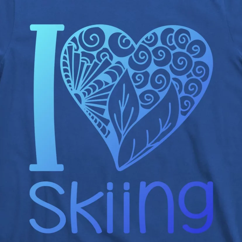 I Love Skiing For Ski Lovers Gift T-Shirt