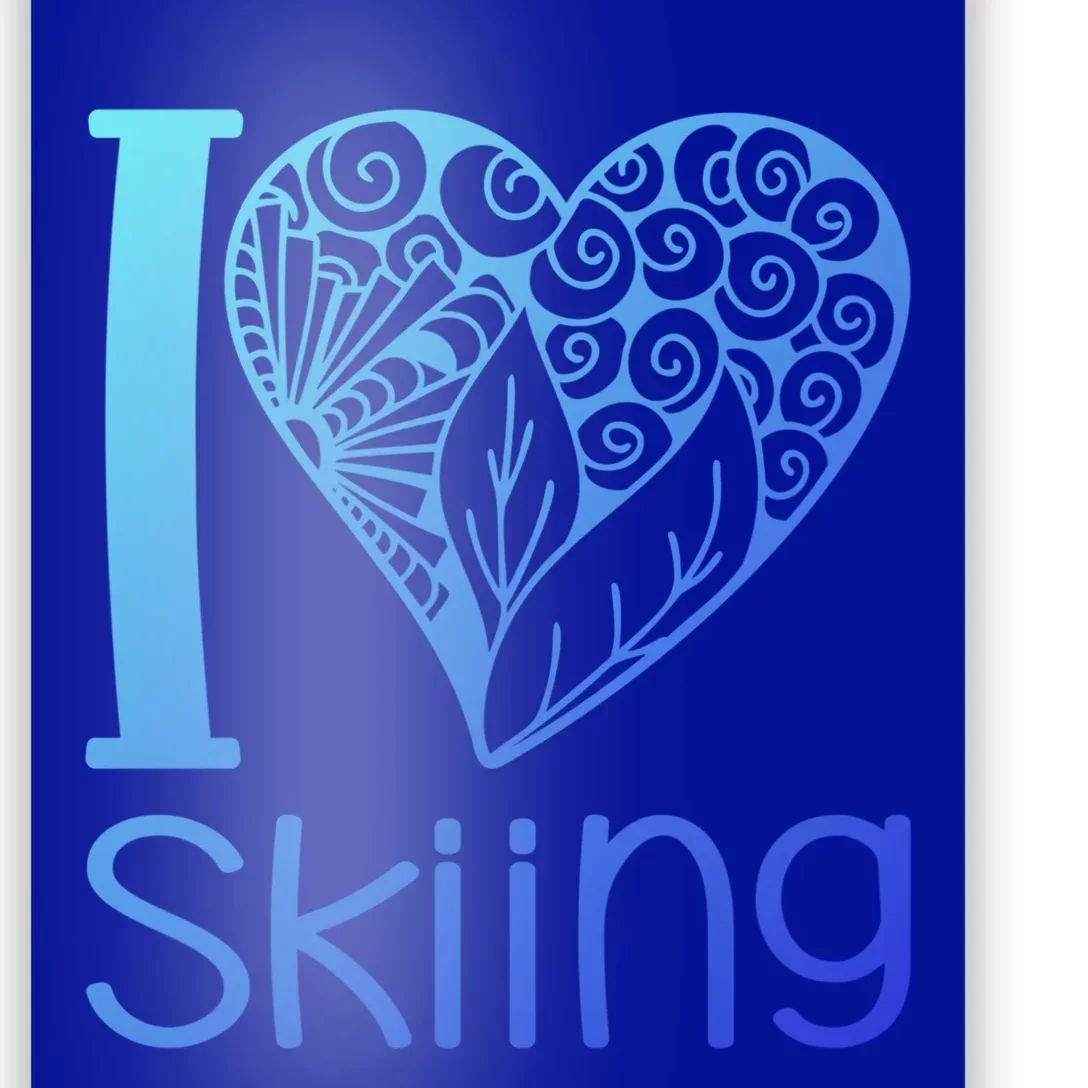 I Love Skiing For Ski Lovers Gift Poster