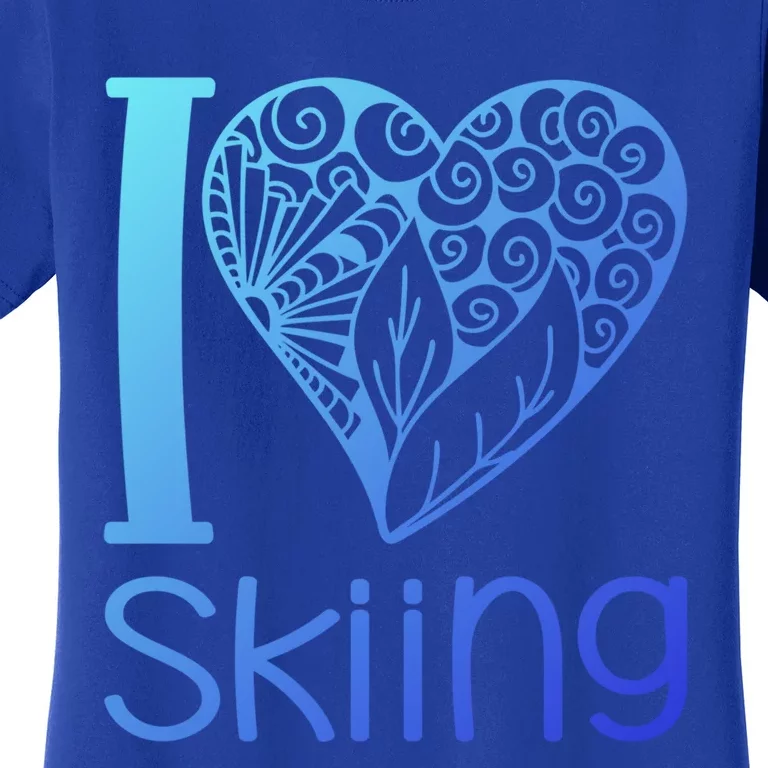 I Love Skiing For Ski Lovers Gift Women's T-Shirt