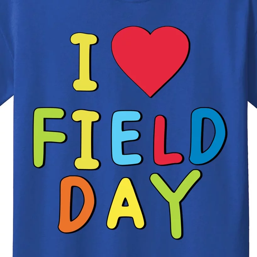 I Love School Field Day Gift Kids T-Shirt