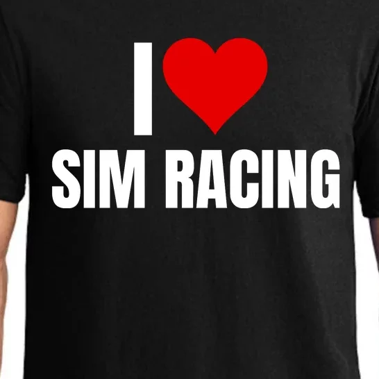 I Love Sim Racing Fun Esport Car Racing Sim Funny Sim Racer Sim Racing Cockpit Pajama Set