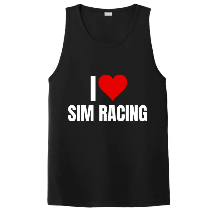 I Love Sim Racing Fun Esport Car Racing Sim Funny Sim Racer Sim Racing Cockpit Performance Tank