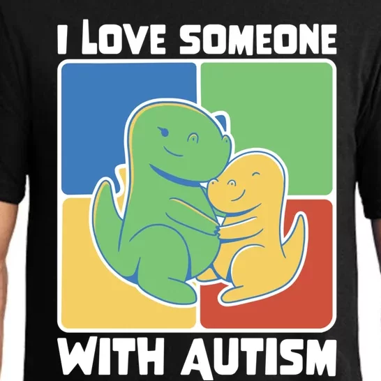 I Love Someone With Autism Supportive Autism Awareness Gift Pajama Set