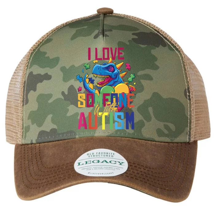 I Love Someone With Autism Funny Autistic Awareness Legacy Tie Dye Trucker Hat