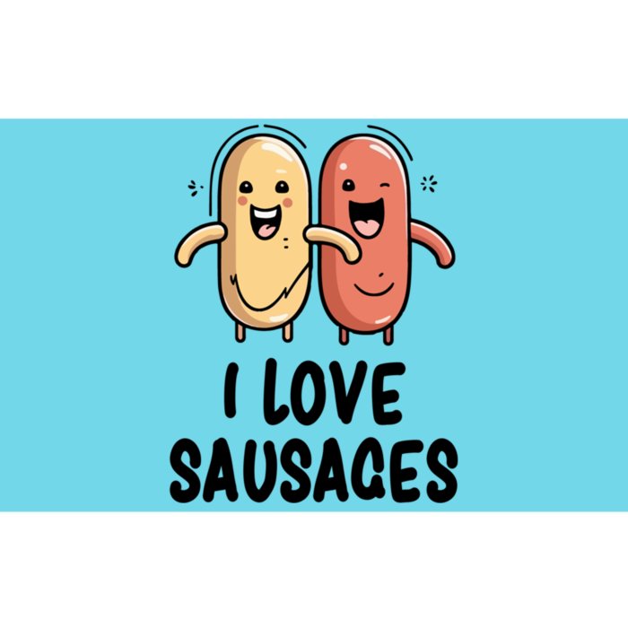 I Love Sausages Gift Bumper Sticker