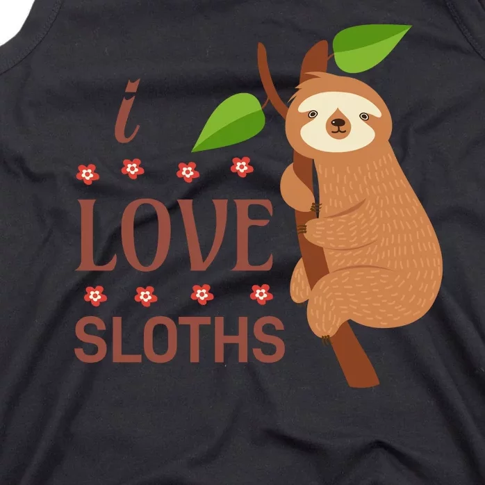 I Love Sloths Tank Top