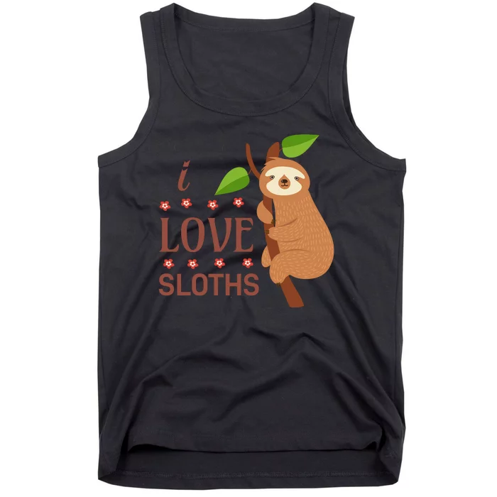 I Love Sloths Tank Top