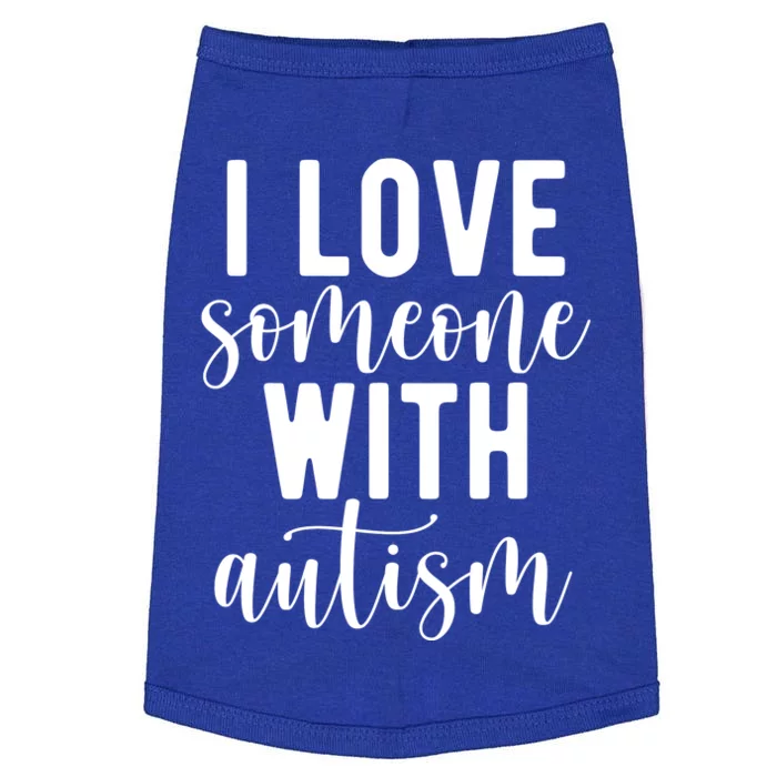 I Love Someone With Autism Doggie Tank