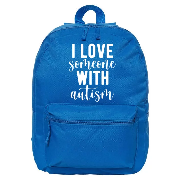 I Love Someone With Autism 16 in Basic Backpack