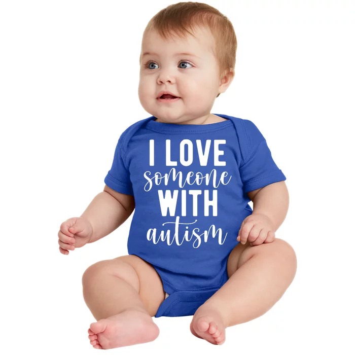 I Love Someone With Autism Baby Bodysuit