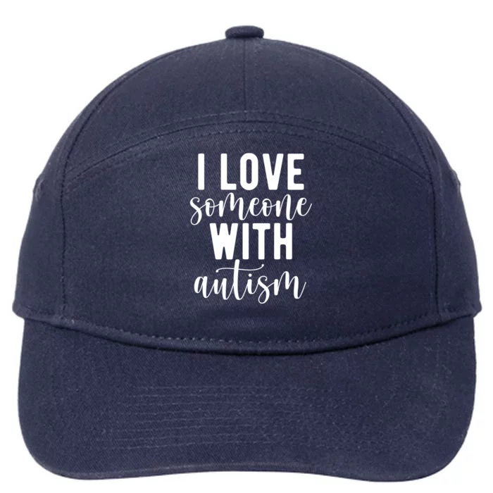 I Love Someone With Autism 7-Panel Snapback Hat