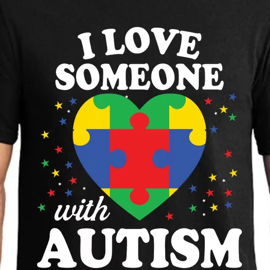 I Love Someone With Autism Awareness Pajama Set