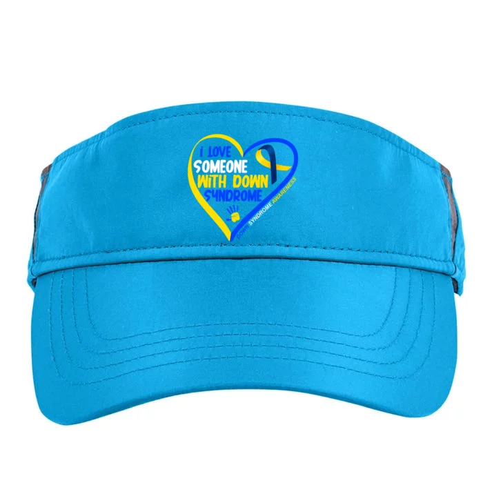 I Love Someone With Down Syndrome Awareness Adult Drive Performance Visor