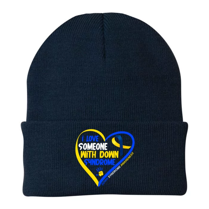 I Love Someone With Down Syndrome Awareness Knit Cap Winter Beanie