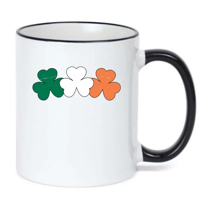 Irish Lucky Shamrock St Patrick Black Color Changing Mug