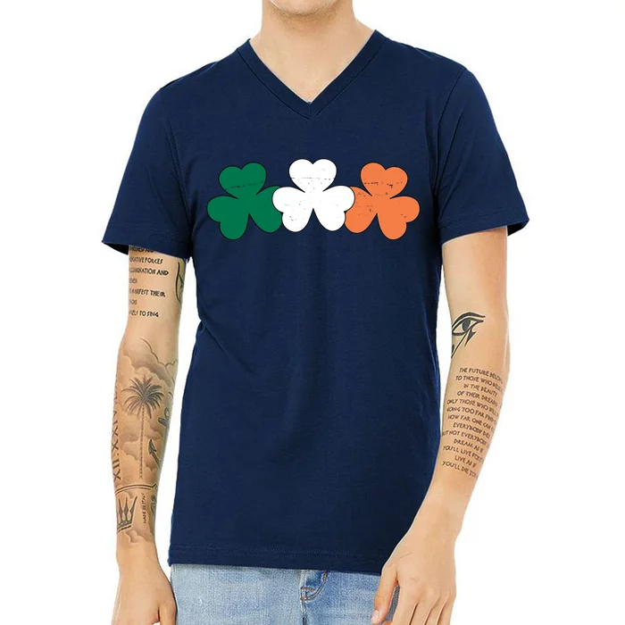 Irish Lucky Shamrock St Patrick V-Neck T-Shirt