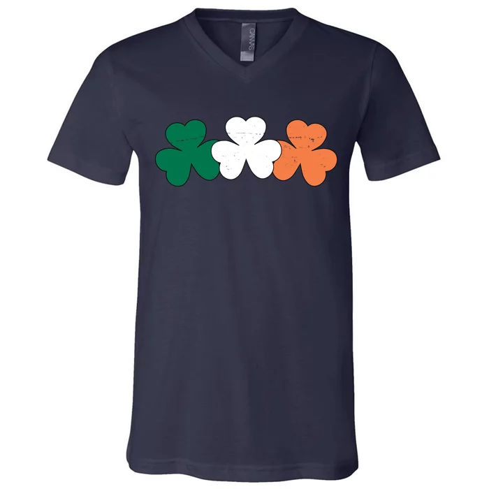 Irish Lucky Shamrock St Patrick V-Neck T-Shirt