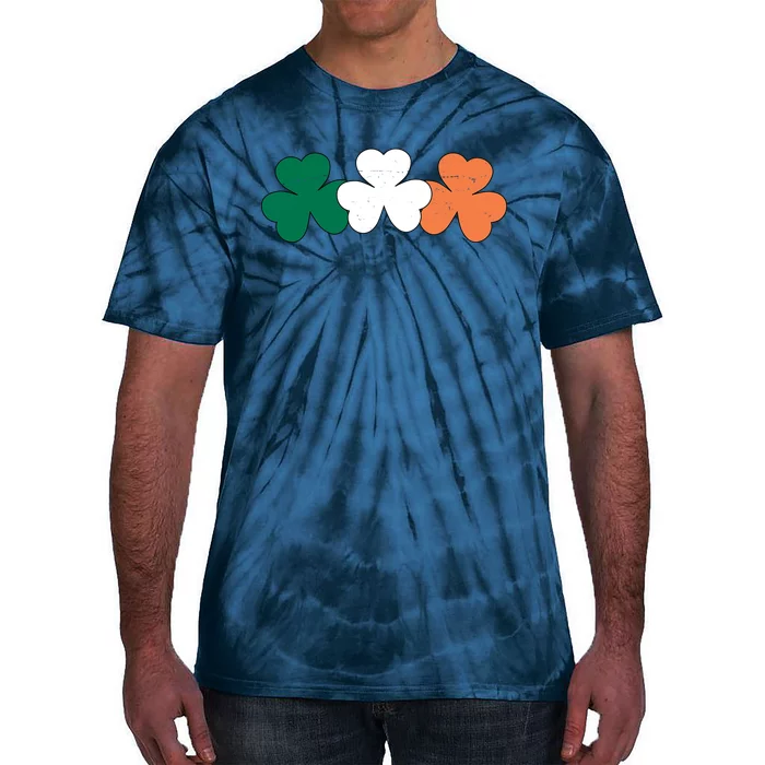 Irish Lucky Shamrock St Patrick Tie-Dye T-Shirt