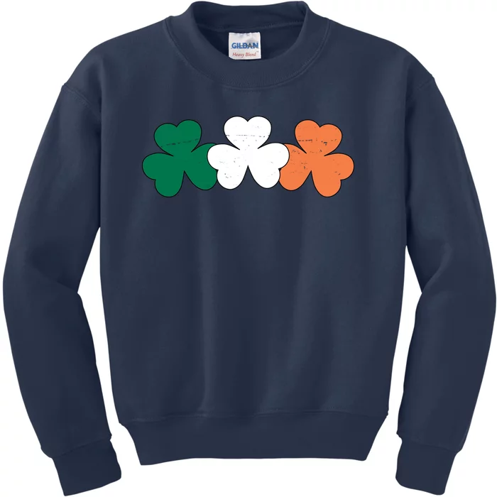 Irish Lucky Shamrock St Patrick Kids Sweatshirt