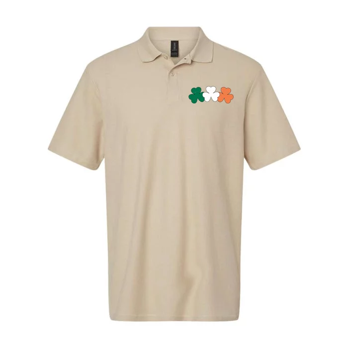 Irish Lucky Shamrock St Patrick Softstyle Adult Sport Polo