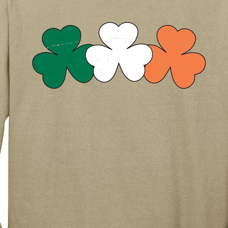 Irish Lucky Shamrock St Patrick Tall Long Sleeve T-Shirt