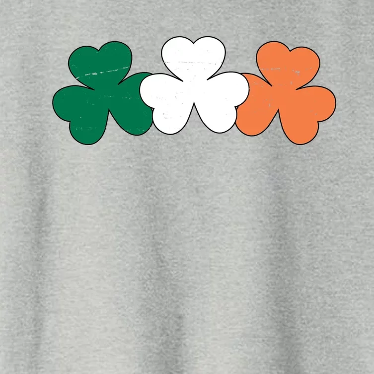 Irish Lucky Shamrock St Patrick Women's Crop Top Tee