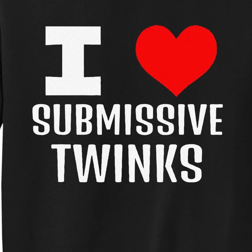 I Love Submissive Twinks! Funny Looking Gay Chat Dating Apps Sweatshirt