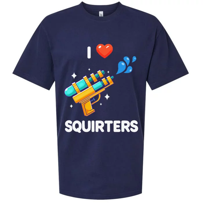 I Love Squirters Funny Sueded Cloud Jersey T-Shirt