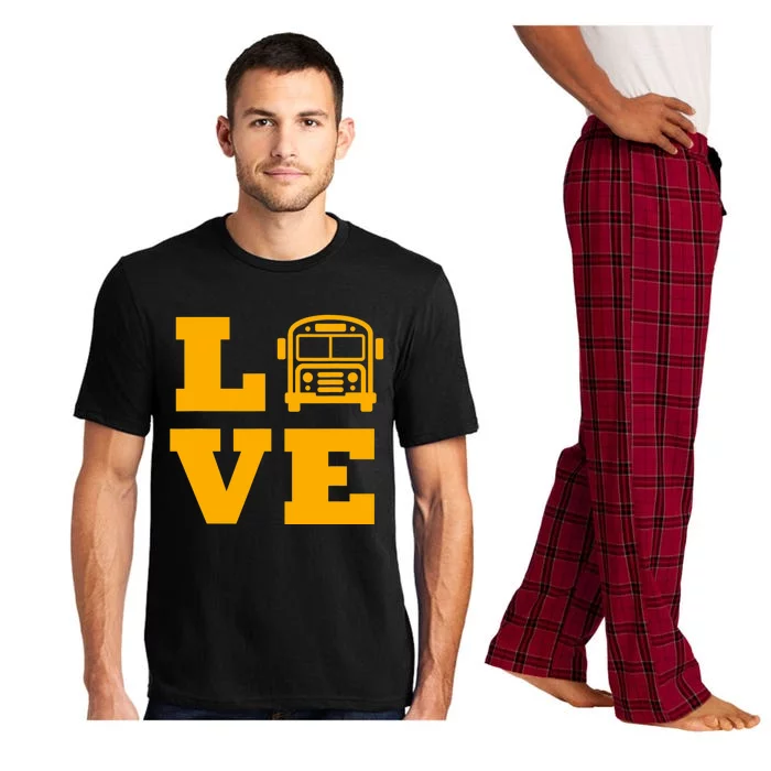 I Love School Buses, School Bus Lovers Pajama Set