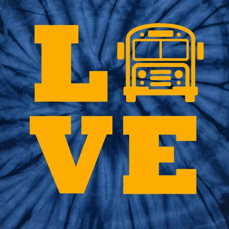 I Love School Buses, School Bus Lovers Tie-Dye T-Shirt