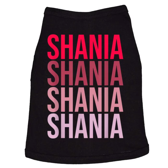 I Love Shania First Name Shania Doggie Tank