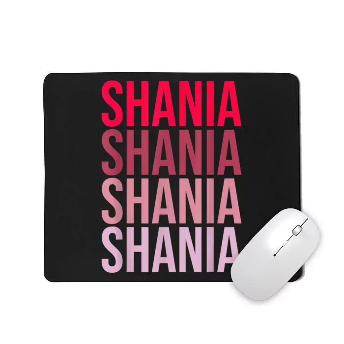 I Love Shania First Name Shania Mousepad