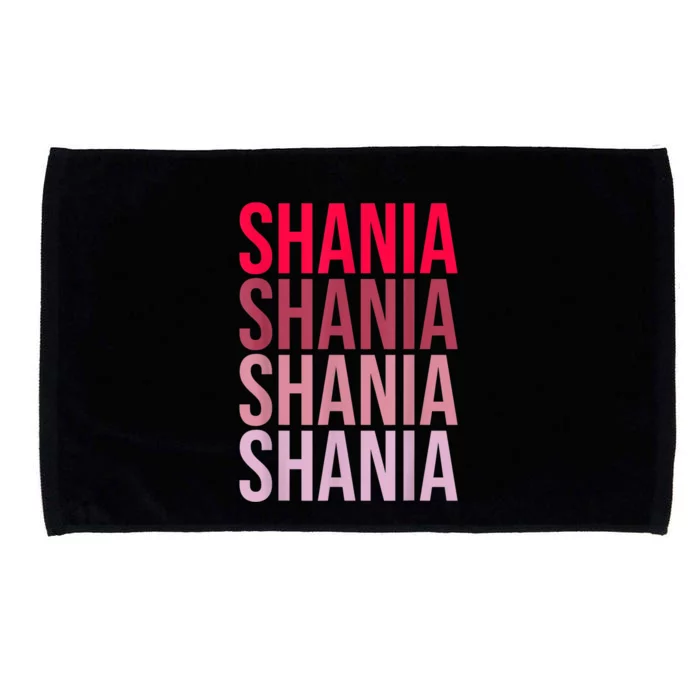 I Love Shania First Name Shania Microfiber Hand Towel