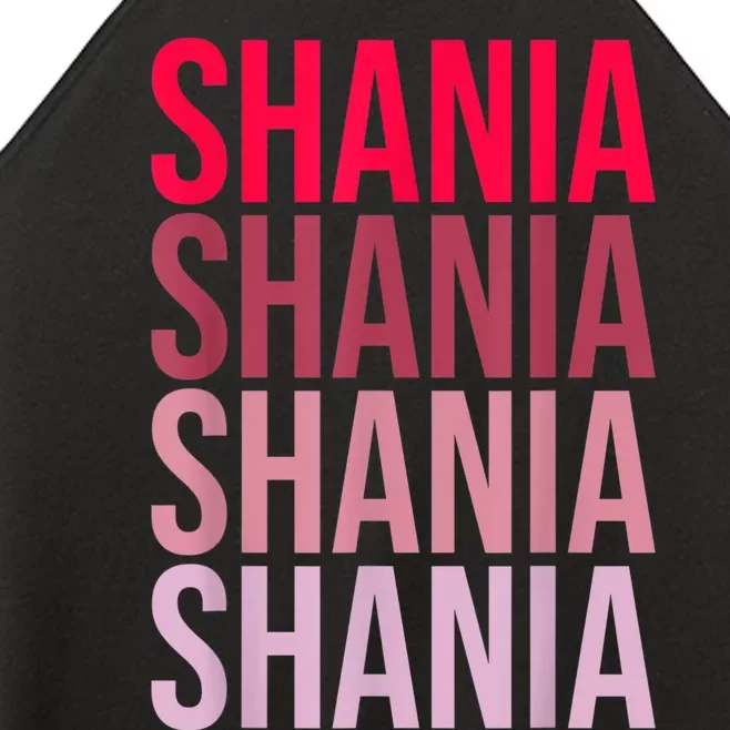 I Love Shania First Name Shania Women’s Perfect Tri Rocker Tank