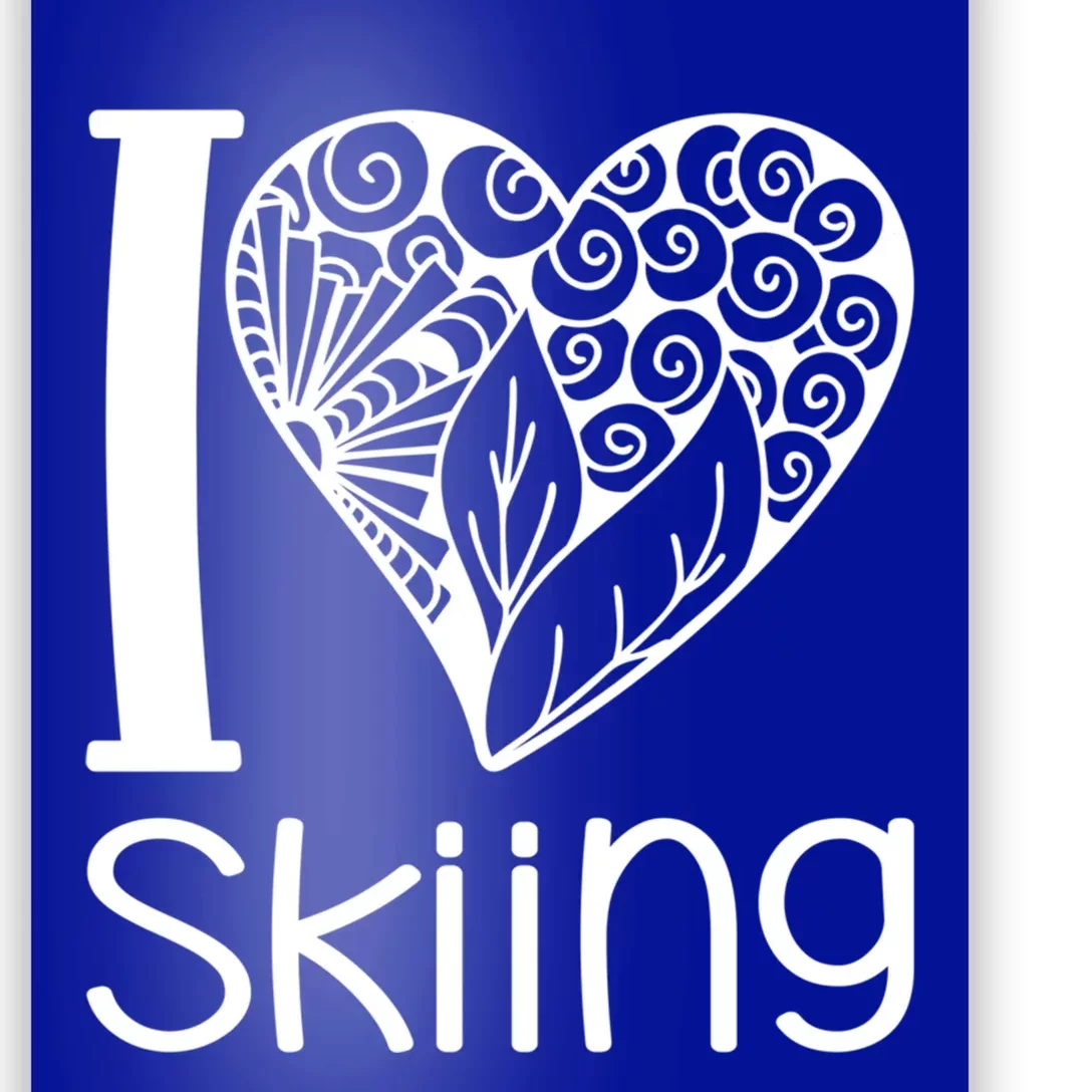 I Love Skiing For Ski Lovers Gift Poster