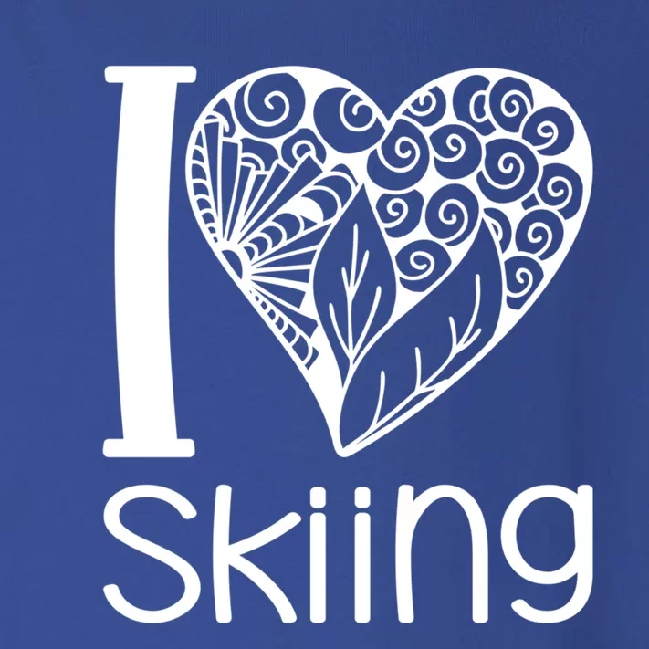 I Love Skiing For Ski Lovers Gift Toddler Long Sleeve Shirt