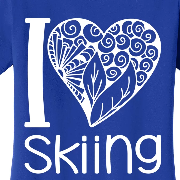 I Love Skiing For Ski Lovers Gift Women's T-Shirt