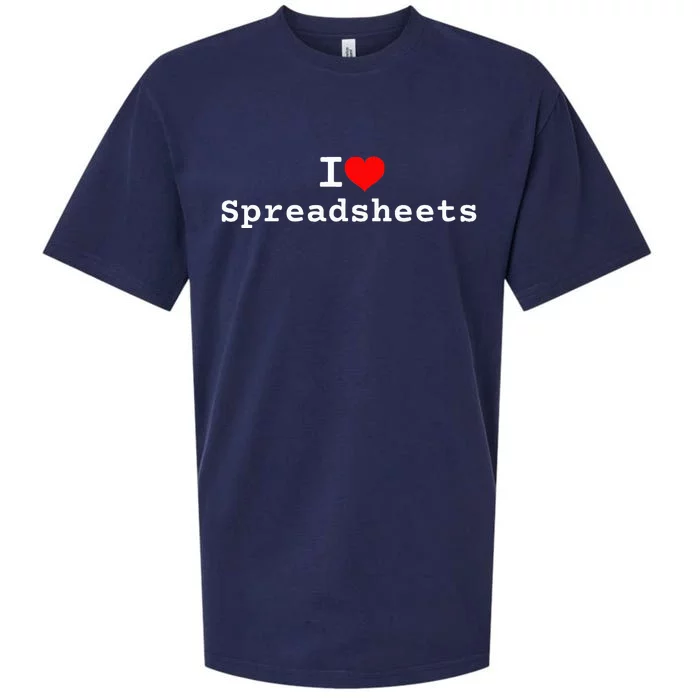 I Love Spreadsheets Sueded Cloud Jersey T-Shirt