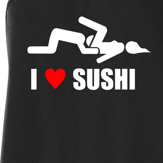 I Love Sushi Women's Racerback Tank