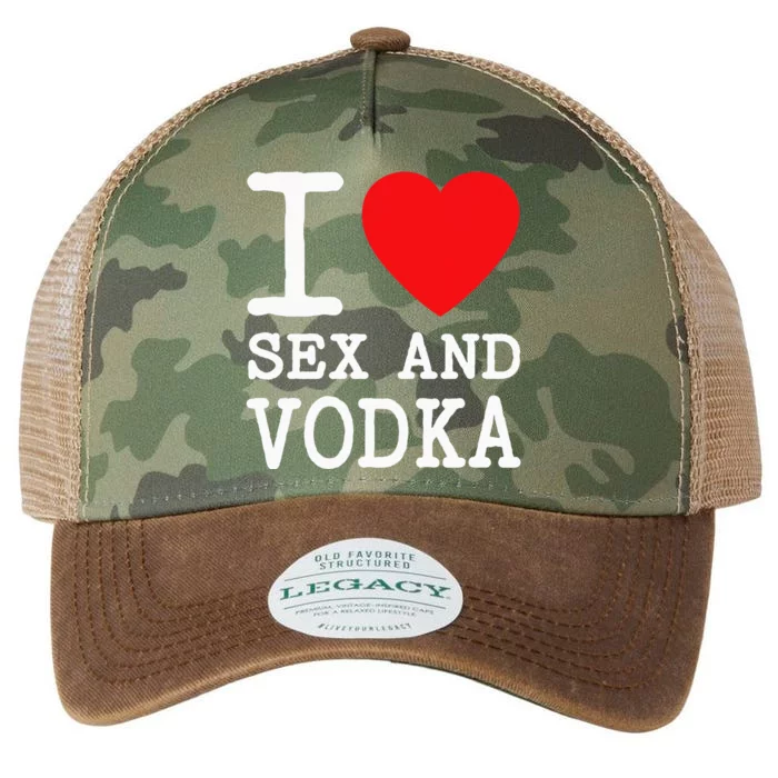 I Love Sex Vodka For Funny Drinking Women Of Red Heart Party Legacy Tie Dye Trucker Hat