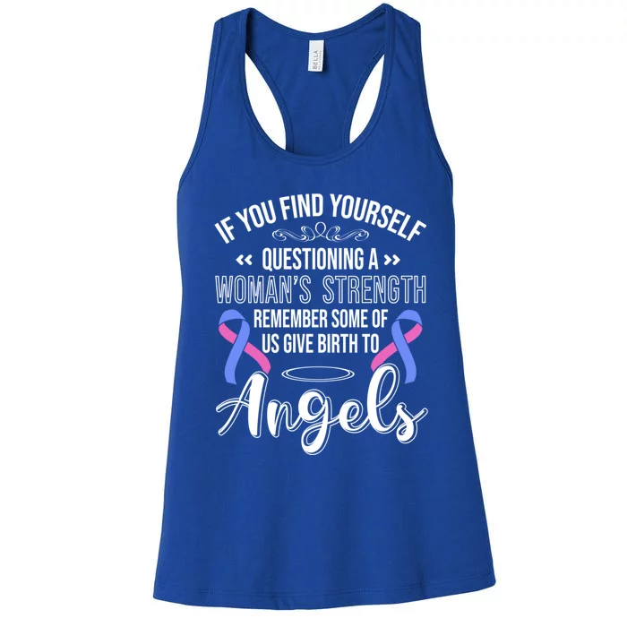 Infant Loss Strength Pregnancy Miscarriage Cute Gift Women's Racerback Tank