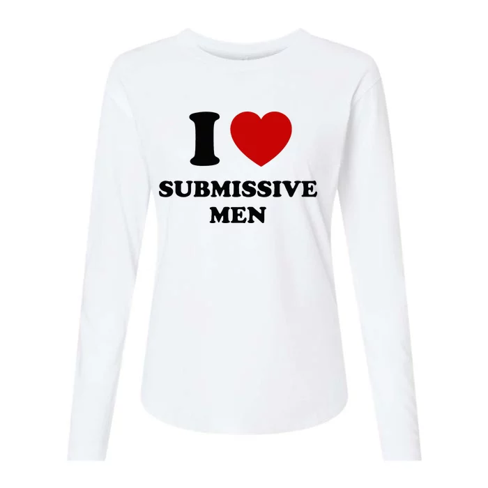 I Love Submissive Womens Cotton Relaxed Long Sleeve T-Shirt